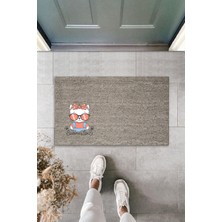 Stok Shop Dijital Baskı Yeşil Dış ve Iç Mekan Doğal Taş Desen Kapı Önü Paspası