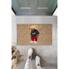 Stok Shop Dijital Baskı Yeşil Dış ve Iç Mekan Doğal Taş Desen Kapı Önü Paspası