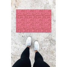 Stok Shop Dijital Baskı Yeşil Dış ve Iç Mekan Doğal Taş Desen Kapı Önü Paspası