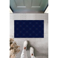 Dijital Baskı Yeşil Dış ve Iç Mekan Doğal Taş Desen Kapı Önü Paspası