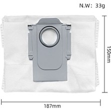 srfn ticaret Roborock Q7+, Q7 Max+, S8 Pro Ultra, S8+, S7 Maxv Ultra, Q5, Q5+ Uyumlu Toz Torbası - 4 Adet