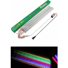 Hazar Led 8’Li RGB Meteor Led Işık Yağmur Işıkları Eklenebilir IP65 Dış Mekan Dekoratif Yılbaşı Süsü