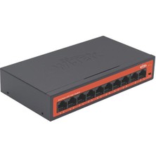 Wı-Tek 8port 65W Full Poe WI-PS210H 10/100 Yönetilemez Switch Watchdog Özellikli