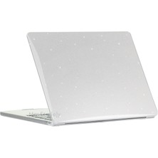 McStorey MacBook Pro 14.2 İnç Kılıf M5–M1 Uyumlu Simli Kristal Parlak TPU Sert Kapak İnce Hafif Premium Tam Koruma