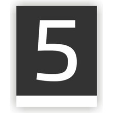 Yönline Pleksi Dikey Kapı Numarası