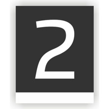 Yönline Pleksi Dikey Kapı Numarası