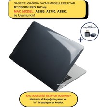 McStorey Macbook Pro Kılıf 16.2 inç M1-M2-M3 A2485 A2780 A2991 ile Uyumlu Kristal