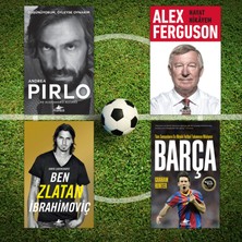 Futbol Efsaneleri Andrea Pirlo - Alex Ferguson - Zlatan Ibrahimoviç - Barça 4 Kitap