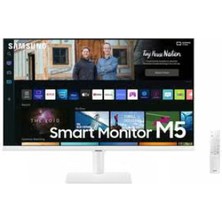 Samsung M5 LS27CM501EUXUF 27" 4 MS 60 Hz Full HD VA LED Akıllı Monitör Beyaz 8806094253870