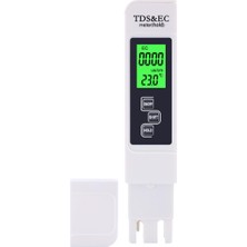 Sourcingasia Yıeryı Tds Ec Metre Sıcaklık Test Cihazı Kalem Arkadan Aydınlatmalı 3 In 1 Iletkenlik Su Kalitesi Test Cihazı Tds ve Ec Test Cihazı 0-5000PPM (Yurt Dışından)