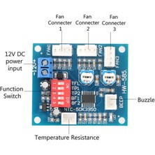 Sourcingasia Otomatik Sıcaklık Kontrolü Pc Fan Regülatörü Hızı Manuel Düzenleme Bilgisayar Için 4 Telli Pwm Kontrol Cihazı (Yurt Dışından)