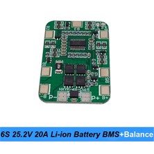 Sourcingasia 2x 6s 25.2V 20A Bms Lityum Pil Kartı, 25V Tornavida ve 24V Pil Paketi Kullanımı Için Dengelemeli (Yurt Dışından)