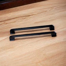 Çetinkaya Siyah Alperen Mobilya Dolap Çekmece Kulplar 160MM 12 Adet
