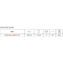 Bahco Tilki kuyruğu Bıçağı 3944-300-3-MEAT-1P