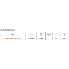 Bahco İsveç Yapımı Tilki Kuyruğu Bıçağı 3942-300-7-HSL-5P