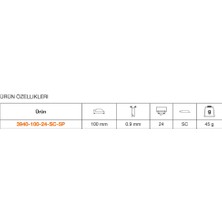 Bahco İsveç Yapımı Tilki Kuyruğu Bıçağı 3940-100-24-SC-5P