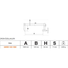 Bahco Kauçuk Saplı İşkence 1000mm 420SH-120-1000