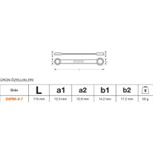 Bahco Cırcırlı Anahtar S4RM-4-7