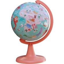 Gürbüz Yayınları 15 cm Çocuk Denizkızı Küre + Puzzle Kıds Mermaid Journey Globe + Puzzle 54PCS