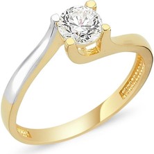 Altın Tektaş Yüzük