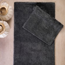Schafer Home Poem Tafting 2 Li Banyo Paspası 60X100-50X60 -Antrasit