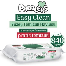 Paddlers Easy Clean Beyaz Sabun Katkılı Yüzey Temizlik Havlusu 12X70 (840 Yaprak)