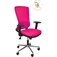 Egesit Ofis Fileli Çalışma Koltuğu Tokyo-11 Pembe Renk