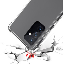 HappyCase Samsung Galaxy A54 Köşeli Şeffaf Anti Shock Silikon Kılıf