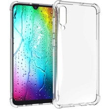 HappyCase Samsung Galaxy A70 Köşeli Şeffaf Anti Shock Silikon Kılıf