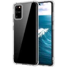 HappyCase Samsung Galaxy A91 / S10 Lite Köşeli Şeffaf Anti Shock Silikon Kılıf