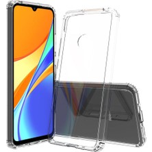 Xiaomi   Redmi 9c Köşeli Şeffaf Anti Shock Silikon Kılıf