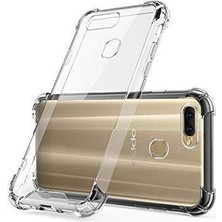 HappyCase  Oppo A12 Köşeli Şeffaf Anti Shock Silikon Kılıf