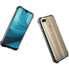 HappyCase  Oppo A12 Köşeli Şeffaf Anti Shock Silikon Kılıf