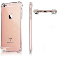 HappyCase Apple iPhone Se 2020 Köşeli Şeffaf Anti Shock Silikon Kılıf