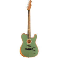 Fender American Acoustasonic Telecaster Elektro Akustik Gitar - Surf Green