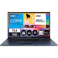 Asus Vivobook-15 X1504ZA-BQ322 Intel Core I5 1235U 8gb 512GB SSD 15.6" Fhd IPS Windows 11 Pro Lacivert Dizüsütü Bilgisayar Çanta Hediyeli