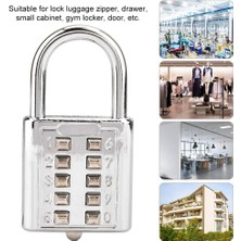 Safety1 Okul Spor Salonu Dolabı, Spor Dolabı, Çit, Kapı, Alet Kutusu, Kasa, Hasp Depolama Için 2 Paket 4.2 Inç Uzun Işınlı Su Geçirmez Asma Kilit (Siyah / Gümüş) (Yurt Dışından)