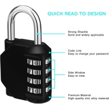 Safety1 Kalp Aşk Kodu Kilidi Sıfırlanabilir Kalp Kilidi Şifre Kilitleri Asma Kilit Demir Kanca Aşıklar Bagaj Asma Kilit Asma Kilitler (Yurt Dışından)