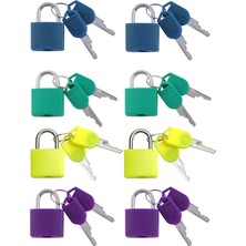 Safety1 Vıp - 8 Adet Metal Asma Kilit Prinç Bagaj, Sırt Çantası, Günlük, Mücevher Kutusu, El Sanatları, Anahtarlı ve Dayanıklı Kapaklı Okul Öğretim Kilidi (Küçük, Ngyp) (Yurt Dışından)