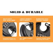 Safety1 70MM Hava Koşullarına Dayanıklı Şifreli Kilit ， 4 Haneli Disk Asma Kilit Kombinasyonu, Garaj Için Dış Mekan Asma Kilit, Dış Mekan Çiti, Kulübe, Depolama Ünitesi, Römork, 12 Paket (Yurt Dışından)