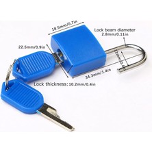 Safety1 Bavul Kilidi Anahtarlı Mini Asma Kilit Küçük Kilit Okul Çantası Sırt Çantası Bagaj Asma Kilidi Okul Spor Salonları Açık Sırt Çantası Kilit Organizatörleri (Gök Mavisi, Tek Boyut) (Yurt Dışından)