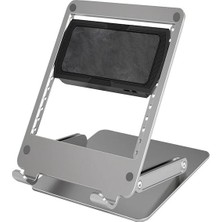 ÇELİKWORK Mekanizmalı Çift Fanlı Laptop&tablet Standı Metal Rgb Soğutucu