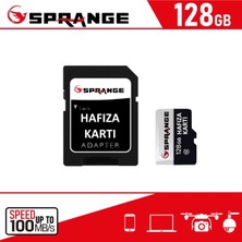 Sprange 128GB Hafıza Kartı 100MB/S Class 10 4K Video Kayıt