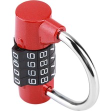 Safety1 Kapı Şifre Kilidi, 4 Arama Haneli Kod Kombinasyonu Asma Kilit Spor Salonu, Okul, Çalışan Soyunma Seyahat Bavul Için Güvenlik Şifre Kilidi (Kırmızı) (Yurt Dışından)