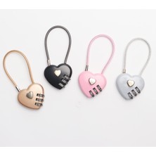 Safety1 4 Adet Kalp Asma Kilit Küçük Metal Kalp Şeklinde Asma Kilit Mini Kod Kilidi Takı Saklama Kutusu Günlüğü Kitap, Mix (Yurt Dışından)