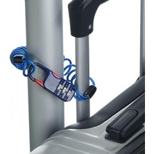 Safety1 Yaylı Kablo ile 3 Haneli Şifreli Kilit, 3 Adet Kask Asma Kilit 3.3ft Bisiklet Soyunma Seyahat Bagajı Için Esnek Güvenlik Çelik Kilit Teli, Siyah (Yurt Dışından)