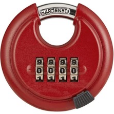Safety1 Şifreli Kilit, 4 Dijital Şifreli Discus Asma Kilit, Depolama Ünitesi Için Disk Kilidi, Römork (Kırmızı) (Yurt Dışından)