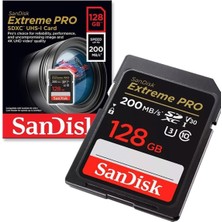 Sandisk Extreme Pro 128GB 200MB/S Sdxc Hafıza Kart