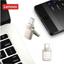 Lenovo 2tb USB 3.0 Flash Tip-C 2 In 1 Yüksek Hızlı Pendrive Depolama Cihazı Su Geçirmez