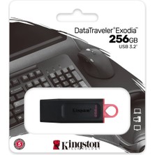 Kingston Dtx 256GB USB 3.2 Gen.1 Flash Bellek Datatraveler Exodia DTX/256 USB Bellek